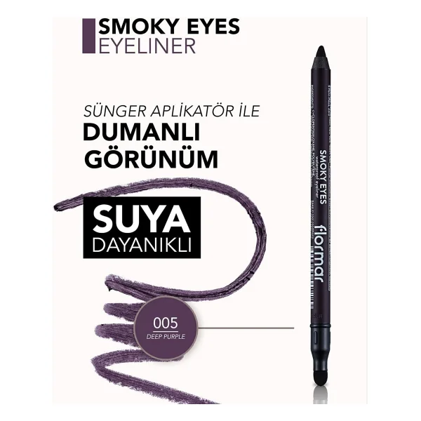 Flormar Smokey Eyes Waterproof Göz Kalemi - Görsel 5