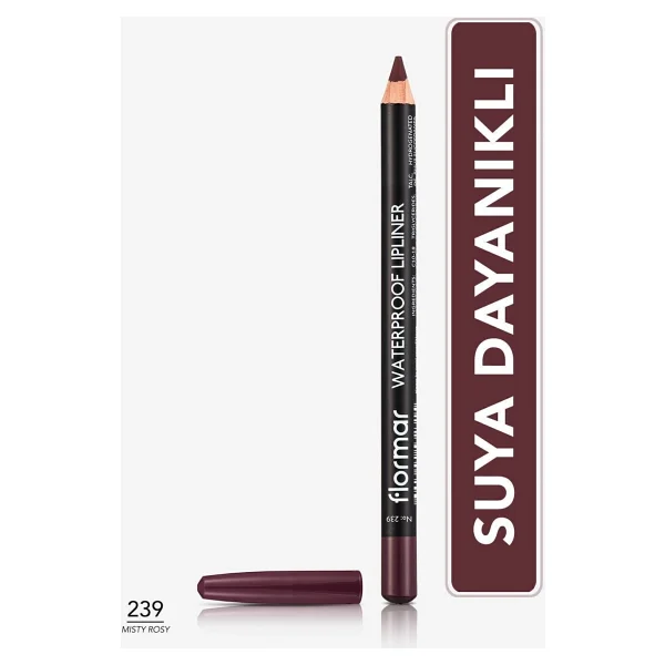 Flormar Waterproof Lipliner 239 Misty Rosy Dudak Kalemi - Görsel 6