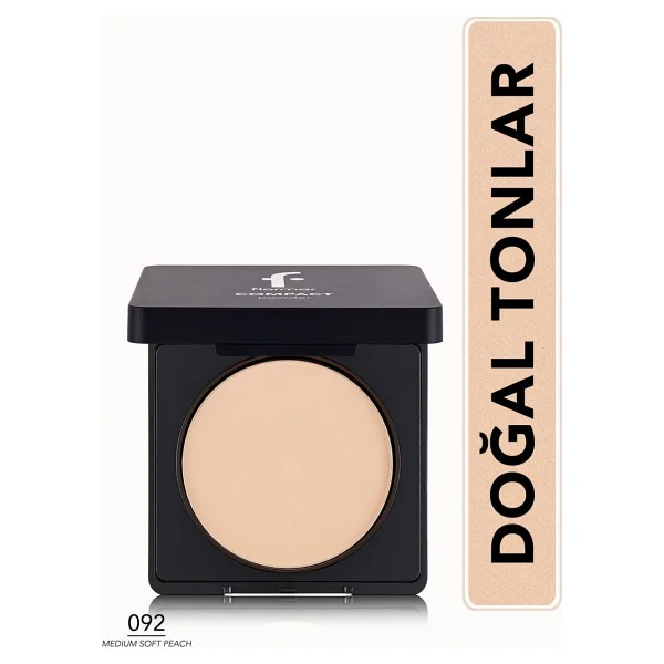 Flormar Yüksek Pigmentli & Yarı Mat 092 Medium Soft Peach 11 Gr Kompakt Pudra - Görsel 9