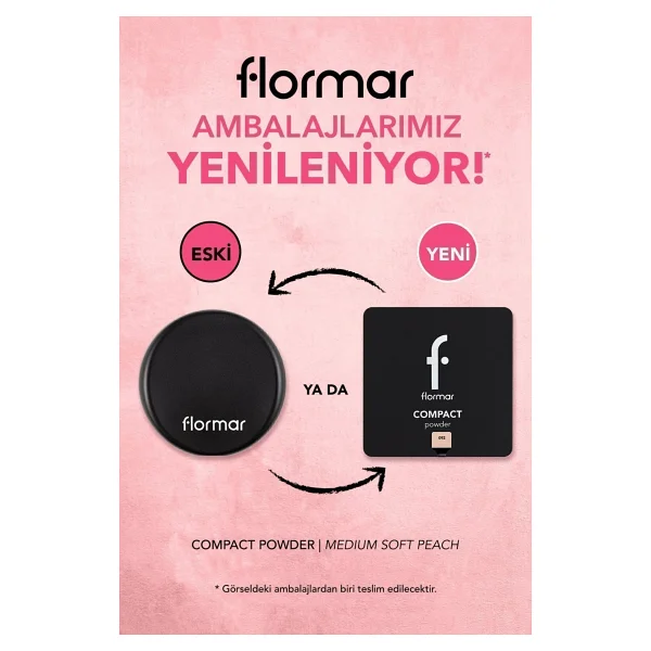Flormar Yüksek Pigmentli & Yarı Mat 092 Medium Soft Peach 11 Gr Kompakt Pudra - Görsel 2