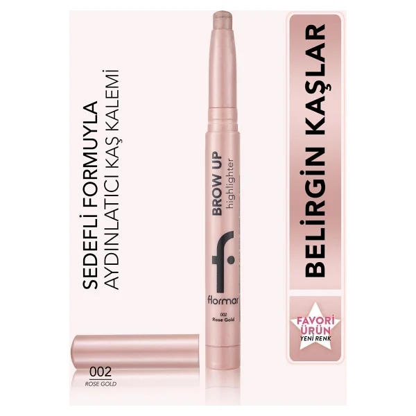 Flormar Brow Up 002 Rose Gold Kalem Highlighter - Görsel 10