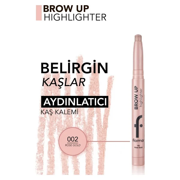 Flormar Brow Up 002 Rose Gold Kalem Highlighter - Görsel 3