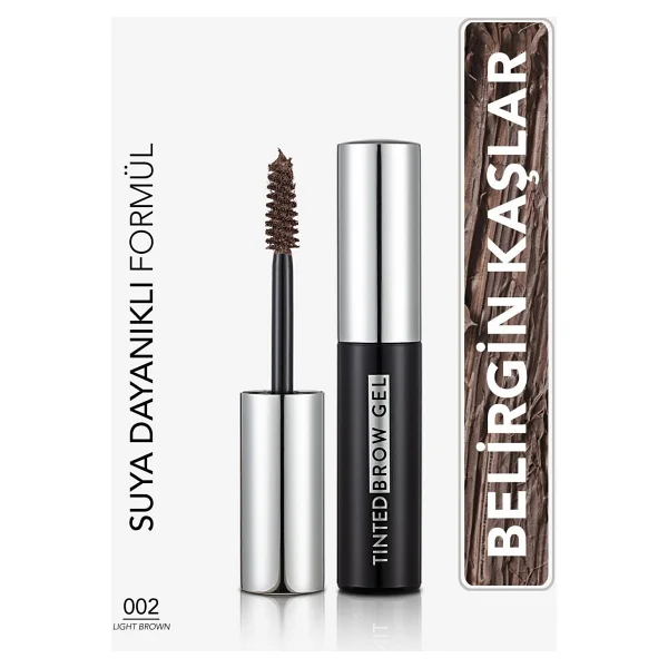 Flormar Tinted Brow Gel Kaş Maskarası 002 Light Brown - Görsel 7