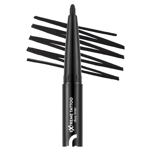 Flormar Extreme Tattoo Duo 001 Black 2'si 1 Arada Göz Kalemi & Eyeliner - Görsel 4
