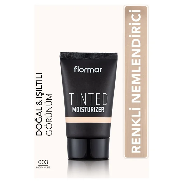 Flormar Eşit Tonlu & Işıltılı Görünüm Veren Renkli Nemlendirici 003 Ivory Nude Cc Krem - Görsel 6