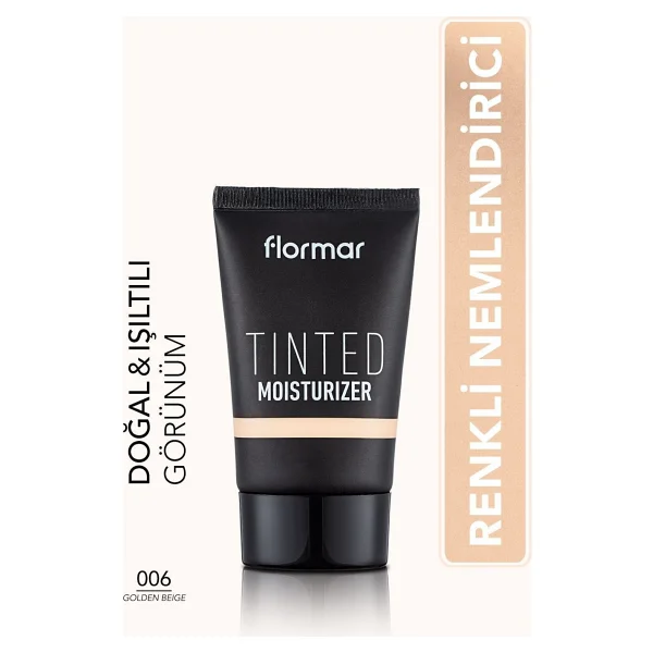 Flormar Eşit Tonlu & Işıltılı Görünüm Veren Renkli Nemlendirici 006 Golden Beige Cc Krem - Görsel 6