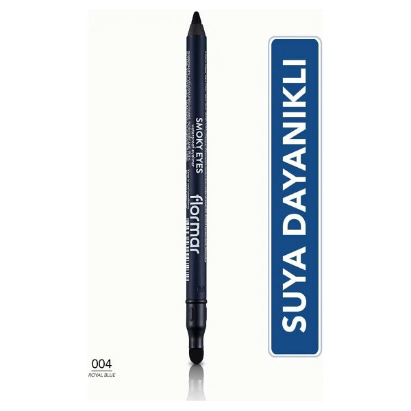 Flormar Smokey Eyes Waterproof 004 Royal Blue Göz Kalemi - Görsel 2