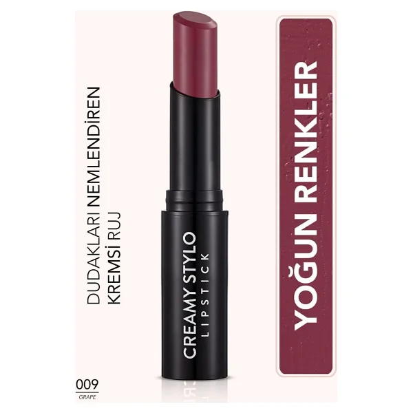 Flormar Creamy Stylo 09 Grape Stick Ruj - Görsel 6
