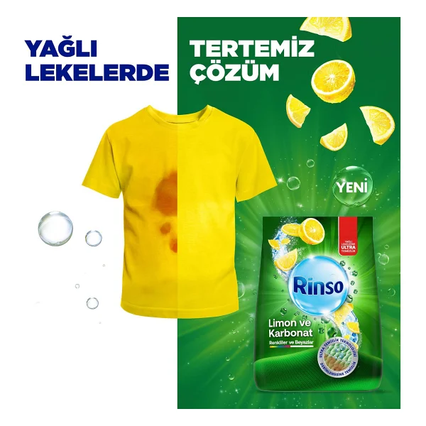 Rinso Limon Ve Karbonat 6 Kg Toz Deterjan - Görsel 3