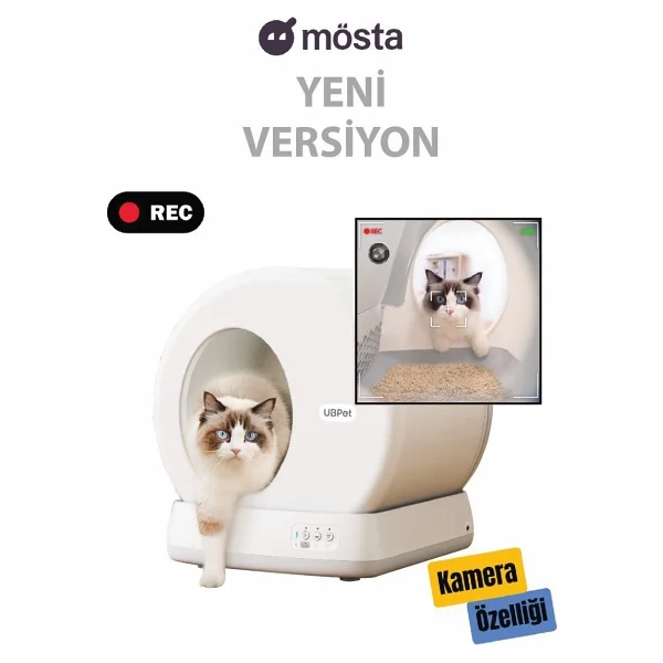 Ubtech Ucat C10 Pro Kameralı Akıllı Kedi Tuvaleti - Görsel 2
