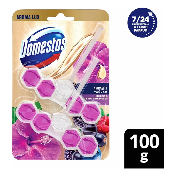 Domestos Aroma Lux Mor Menekşe Tuvalet Bloğu 100 Gr - Görsel 9