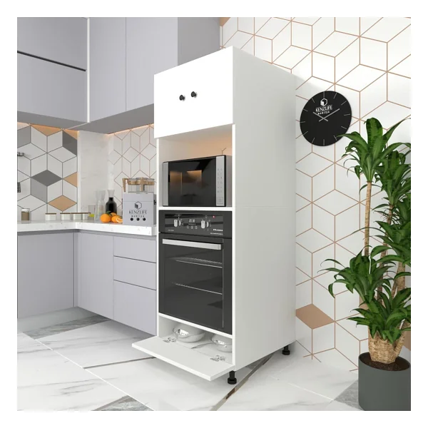 Kenzlife Fırın Dolabı Halide Byz 162x60x56 Mutfak Kapaklı Ayaklı Banyo Kiler Ofis - Görsel 4