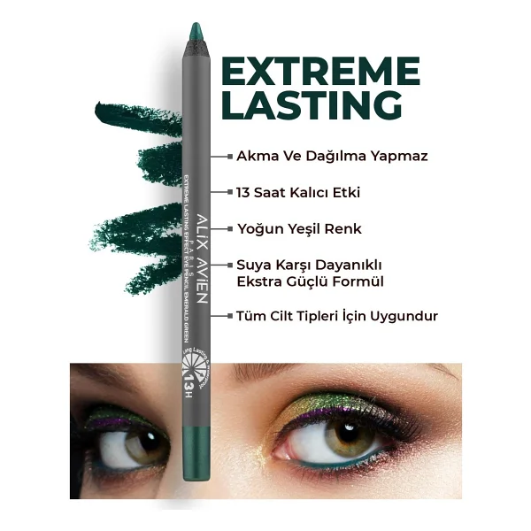 Alix Avien Extreme Lasting Effect Waterproof Göz Kalemi - Görsel 6
