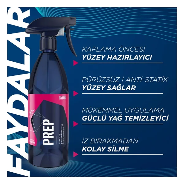 Gyeon Gyeon Q2m Prep Seramik Ppf Folyo Kaplama Öncesi Yüzey Hazırlayıcı Ve Temizleyici - 4000 Ml - Görsel 2