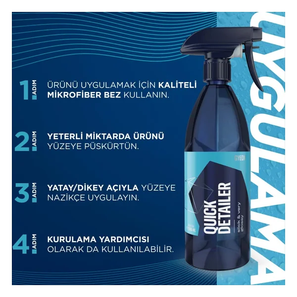 Gyeon Q2m Quickdetailer Seramik Bazlı Parlatıcı Yüzey Detaylandırıcı - 500 Ml -Leke Giderici Cila - Görsel 3