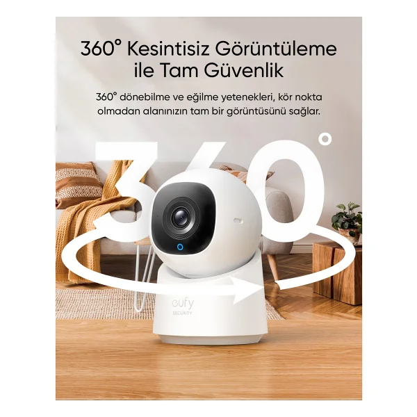 Anker Eufy Security C210 Full HD 360 Derece Gece Görüşlü Ip Güvenlik Kamerası - Görsel 2