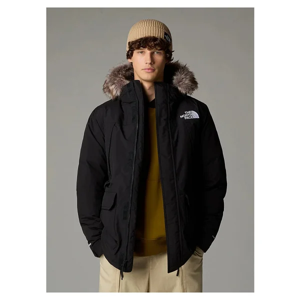 The North Face Mcmurdo Nf0a5gjf4h01 Kapüşonlu Kürklü Siyah Erkek Parka - Görsel 3