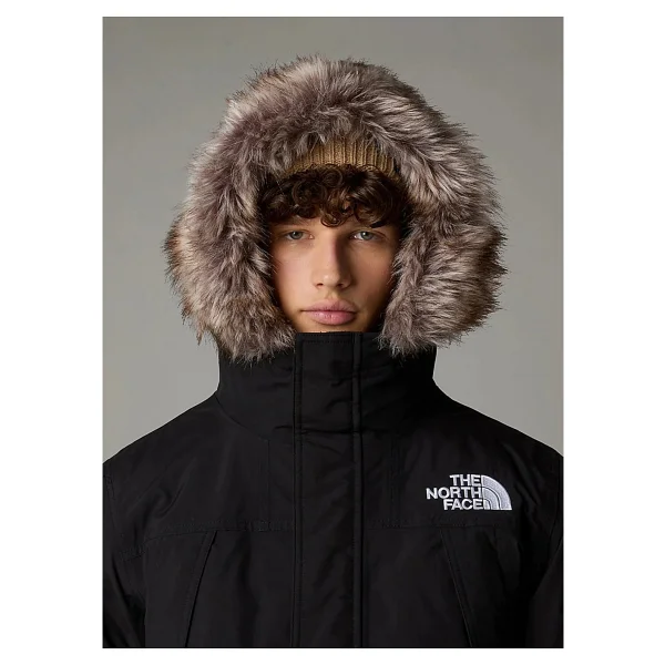 The North Face Mcmurdo Nf0a5gjf4h01 Kapüşonlu Kürklü Siyah Erkek Parka - Görsel 4