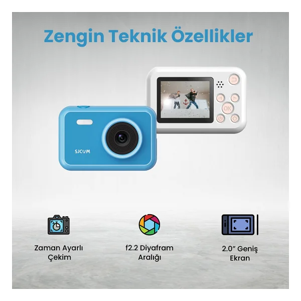 Sjcam Funcam Fotoğraf Makinesi Pembe - Görsel 5