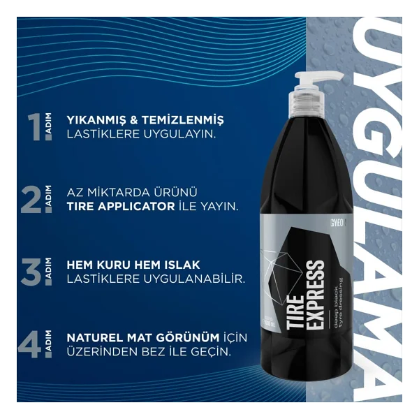 Gyeon Q2m Tire Express 1000 Ml Lastik Parlatıcı - Görsel 3