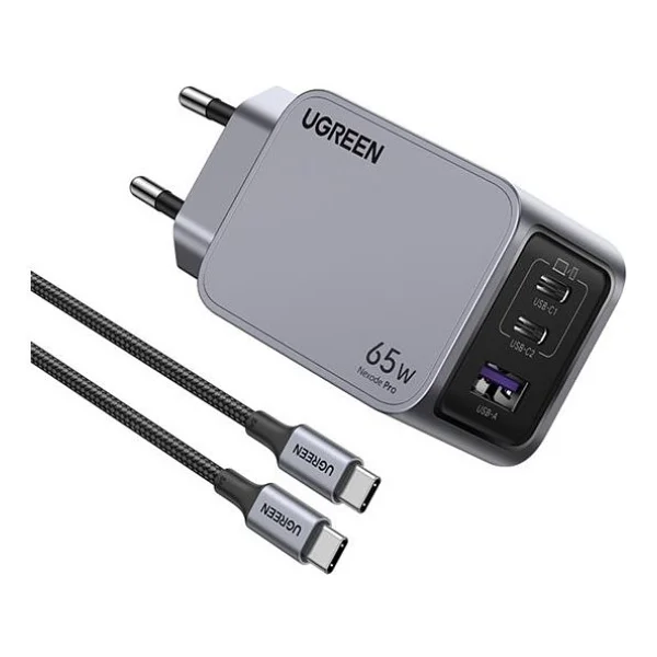 Ugreen Nexode Pro 65 W Type-C Kablolu Hızlı Şarj Aleti - Görsel 2
