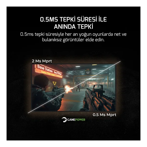 Gamepower Vivid T50 White 27'' 0.5 Ms Full HD Curved 200 Hz Oyuncu Monitörü - Görsel 5