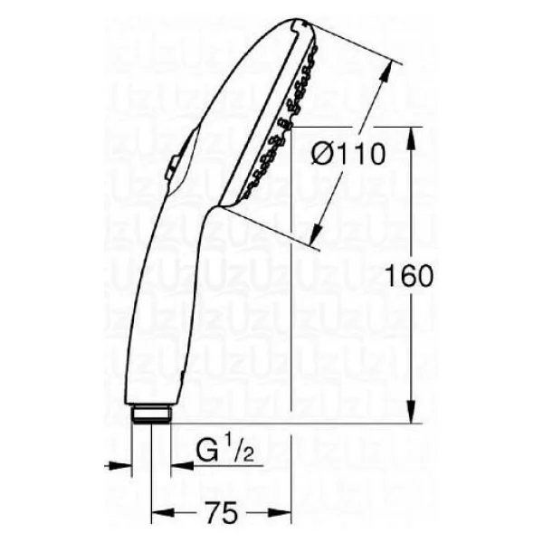 Grohe Tempesta 110 El Duşu 2 Akışlı - 261612433 - Görsel 5