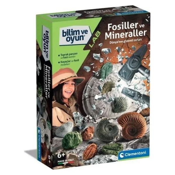 Clementoni Bilim Ve Oyun Fosiller Ve Mineraller Kazı Seti 64336 - Görsel 5
