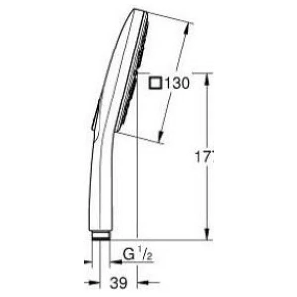 Grohe Rainshower SmartActive 130 Cube 26582DA0 Warm Sunset Duş Başlığı - Görsel 10
