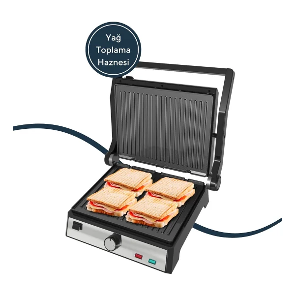 Kumtel Ttm-05 2000 W Izgara Ve Tost Makinesi - Görsel 8