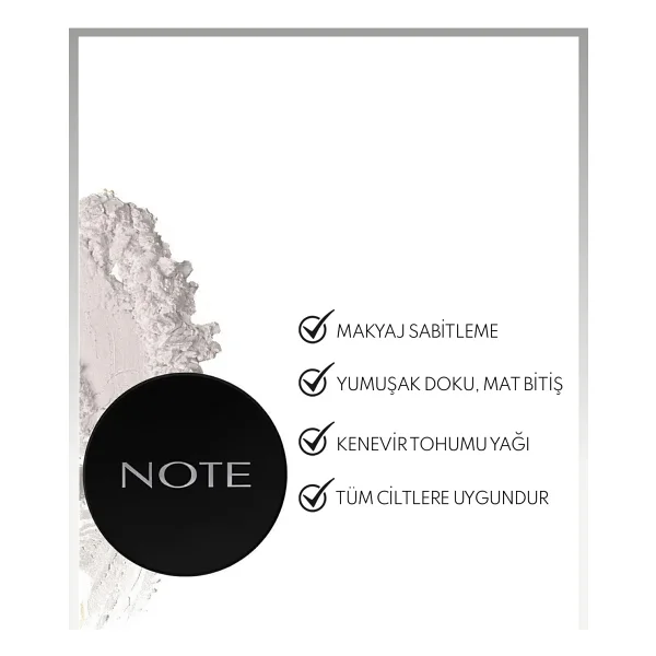 Note Translucent Setting 10 Gr Sabitleyici Transparan Pudra - Görsel 2