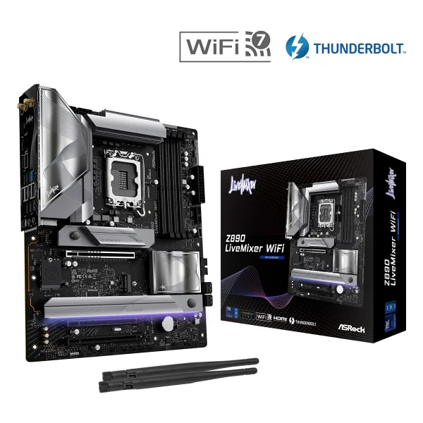 Asrock Z890 Livemixer Wi-Fi Intel Lga1851 DDR5 Atx Anakart - Görsel 5