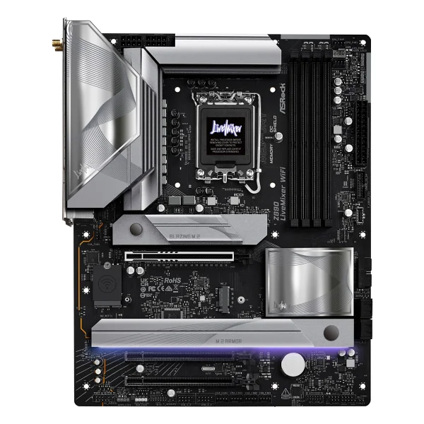 Asrock Z890 Livemixer Wi-Fi Intel Lga1851 DDR5 Atx Anakart - Görsel 2