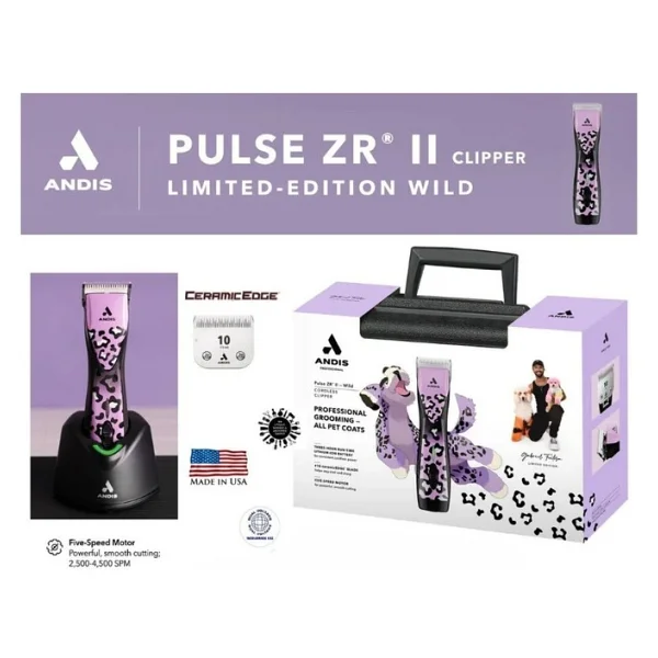 Andis Pulse Zr Iı Kablosuz Galaxy Kedi/Köpek Tıraş Makinesi (Yedek Bataryalı) - Görsel 5