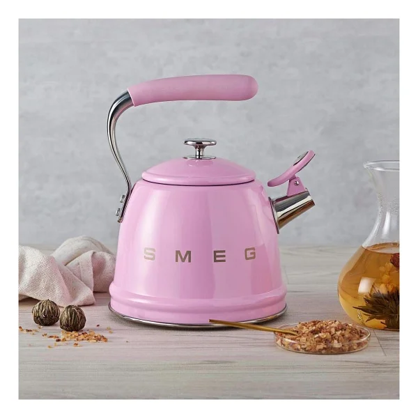 Smeg 50's Style Retro Cklw2001pk 2.3 Lt Pembe Düdüklü Kettle - Görsel 5