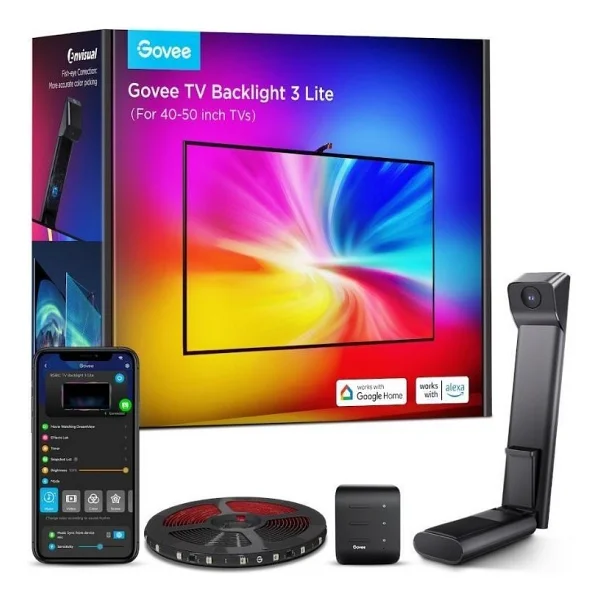 Govee Envisual 3 Lite Rgbıcw H6097 40-50 İnç TV Arkası LED Aydınlatma - Görsel 10