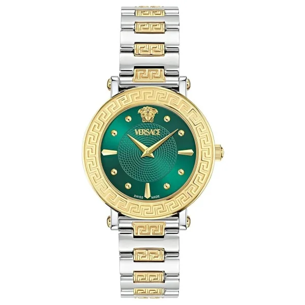 Versace Greca Sphere VRSCVE9C00424 Altın-Yeşil Kadın Kol Saati - Görsel 4