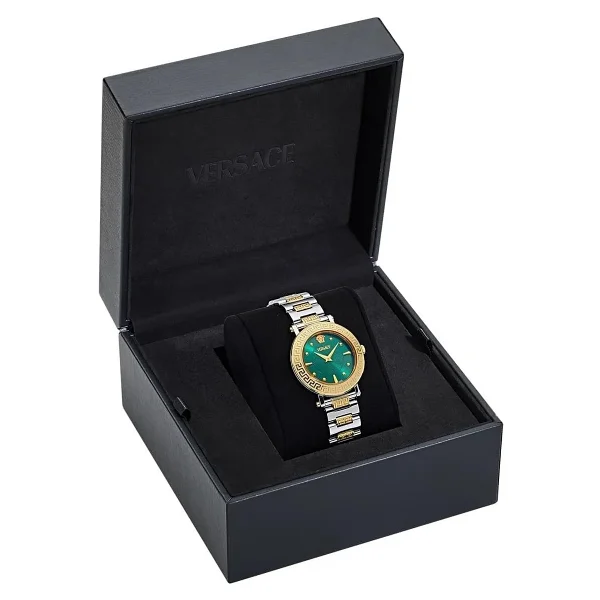 Versace Greca Sphere VRSCVE9C00424 Altın-Yeşil Kadın Kol Saati - Görsel 7
