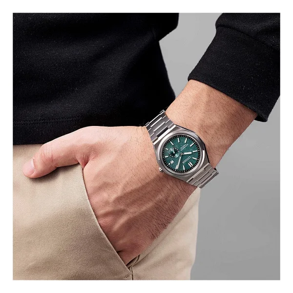 Citizen Zenshin Nj0180-80x Yeşil Erkek Kol Saati - Görsel 5
