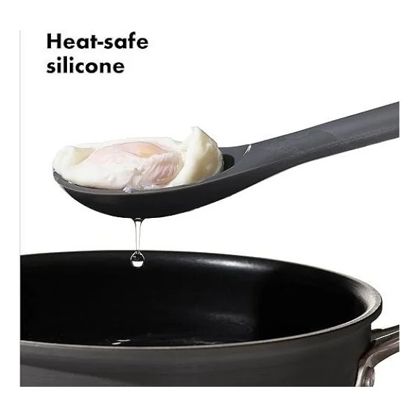 Oxo Gg Silikon Delikli Kaşık - Siyah - Görsel 4