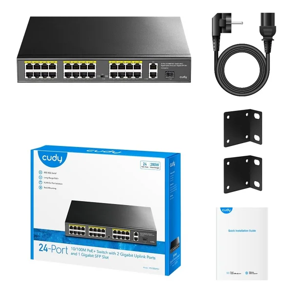 Cudy Fs1026ps1 24 Port 10/100 Mbps Gigabit Switch - Görsel 4