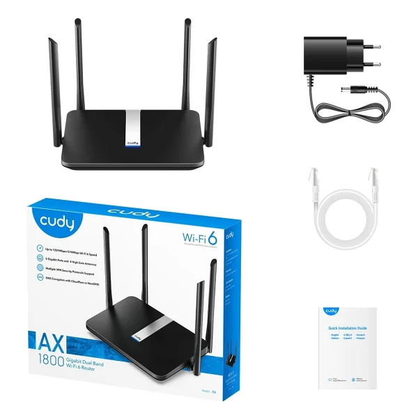 Cudy X6 5 Port 1775 Mbps Router - Görsel 10