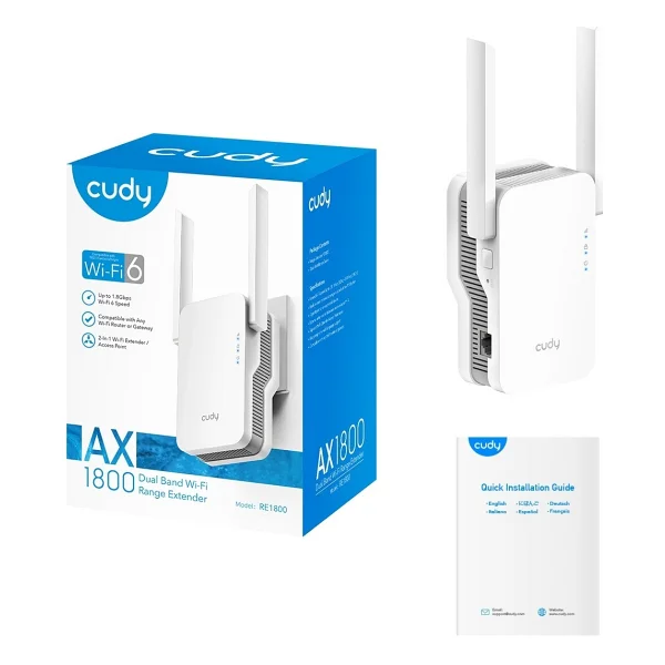 Cudy Re1800 1800 Mbps Wi-Fi Güçlendirici - Görsel 10