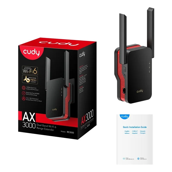 Cudy Re3000 2976 Mbps Wi-Fi Güçlendirici - Görsel 5