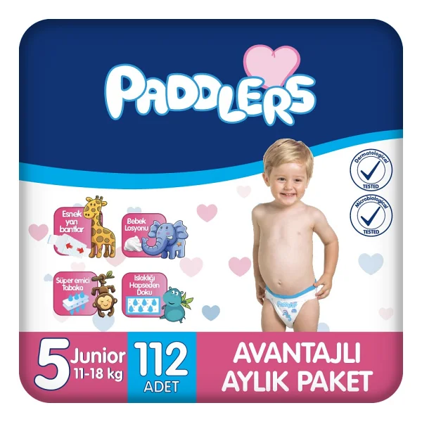 Paddlers 1 Numara Yenidoğan 192'li Bebek Bezi - Görsel 7