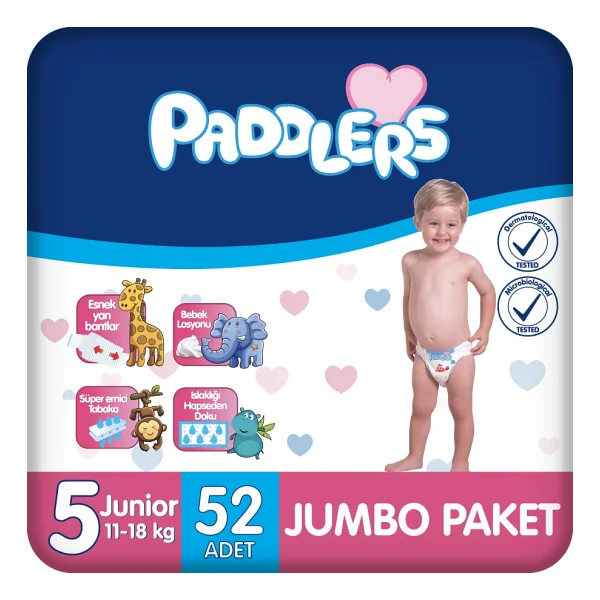 Paddlers 3 Numara Midi 70'li Bebek Bezi - Görsel 7