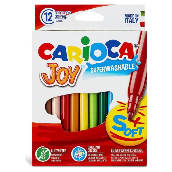 Carioca Joy Süper Yıkanabilir 12'li Keçeli Kalem Seti - Görsel 9
