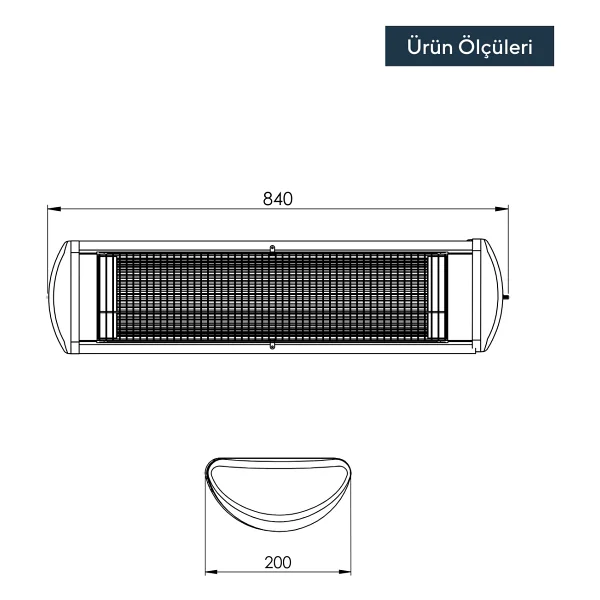 Kumtel Ex-25 Ecoray 2500 W Infrared Isıtıcı - Görsel 4