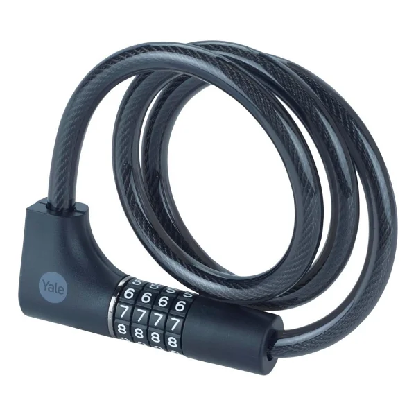 Yale Yale Essential Kablolu Bisiklet Kilidi 1000mm Şifreli Ve Anahtarlı Ycc0121002 - Antrasit - Görsel 6