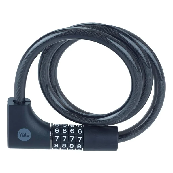 Yale Yale Essential Kablolu Bisiklet Kilidi 1000mm Şifreli Ve Anahtarlı Ycc0121002 - Antrasit - Görsel 4